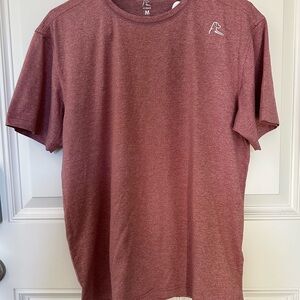 Rhoback Red Short Sleeve Tee with Crew Neck and Relaxed Fit